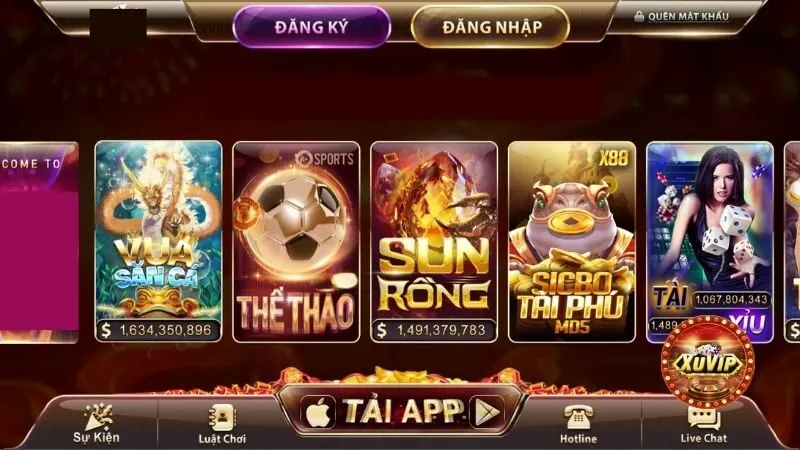 Cổng game XuVIP hoạt động hợp pháp và uy tín